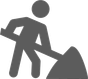 Person shoveling icon