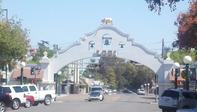 Lodi Arch viewed from downtown